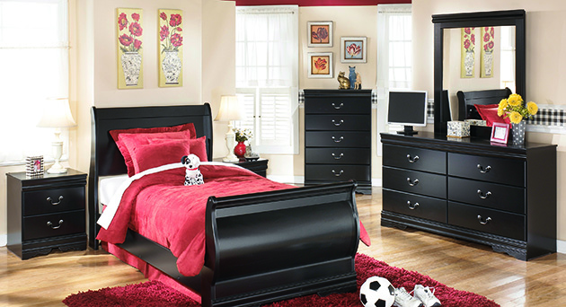 Huey Vineyard Twin Headboard, Dresser, Mirror & Chest